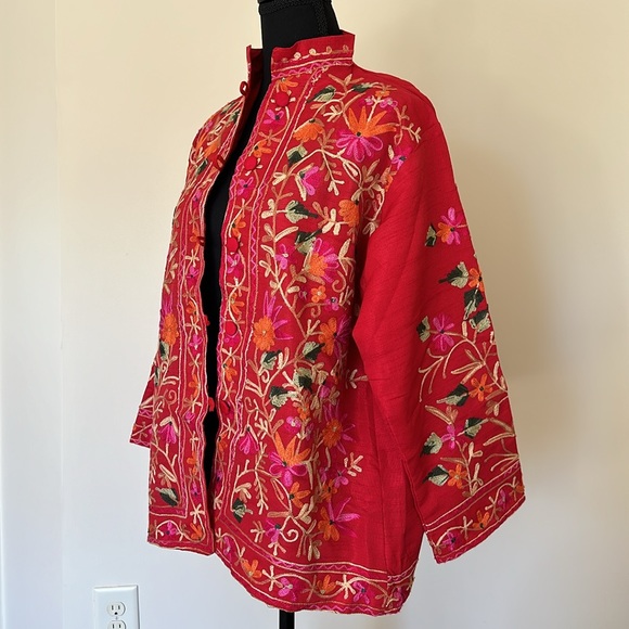 Pakistani cultural embroidered jacket - Picture 2 of 12